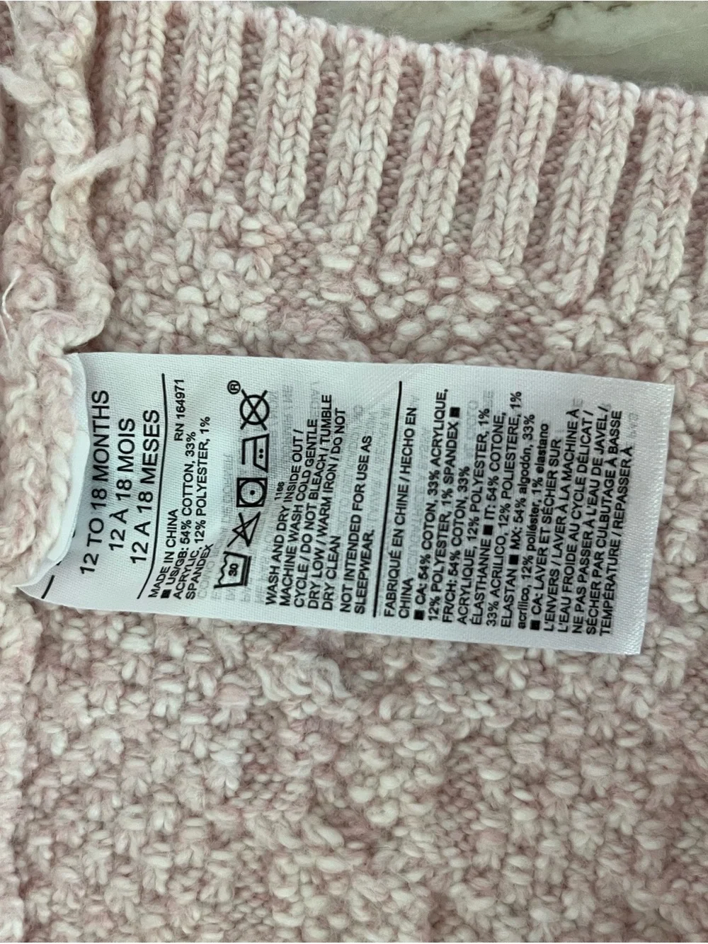 Janie and Jack Pale Pink Cable-Knit Cardigan & Pants Matching Set